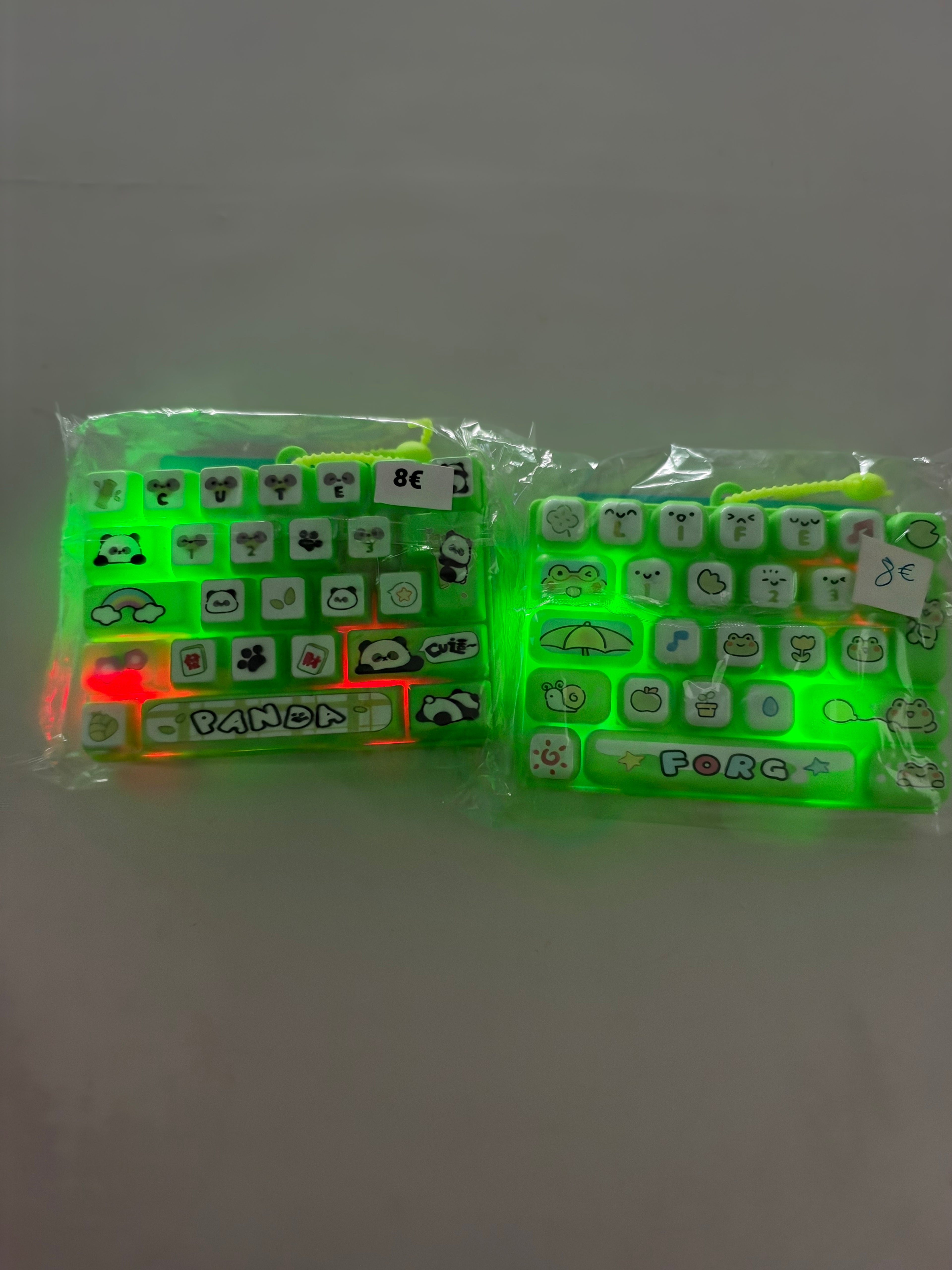 Fidget clavier vert XL