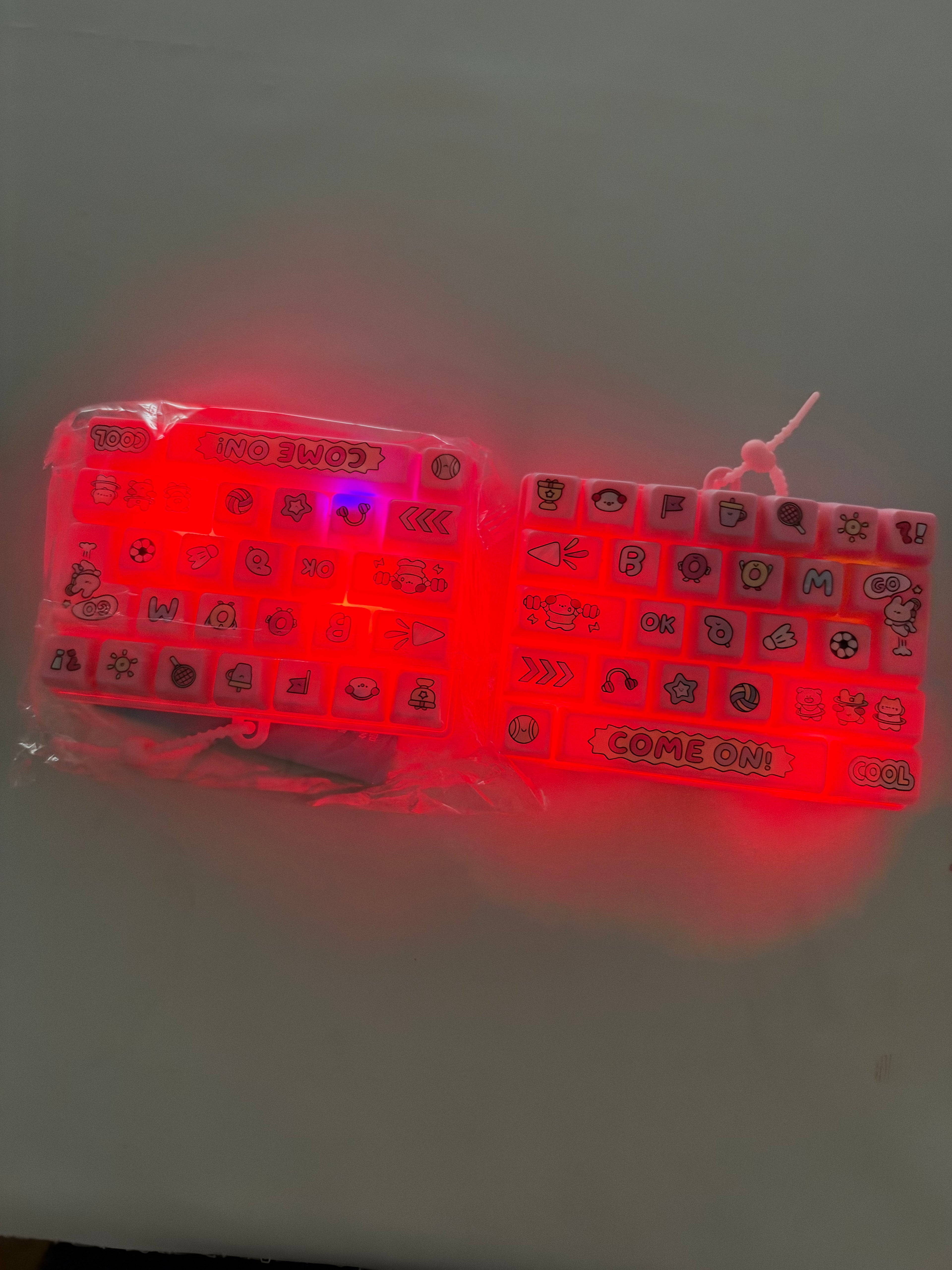 Fidget clavier rose XL