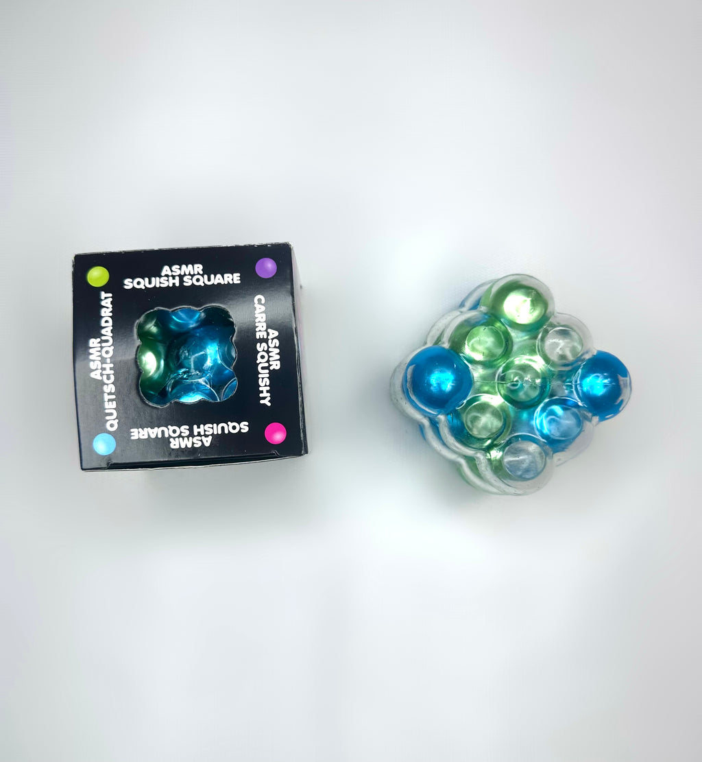 Squichy cube vert et bleu
