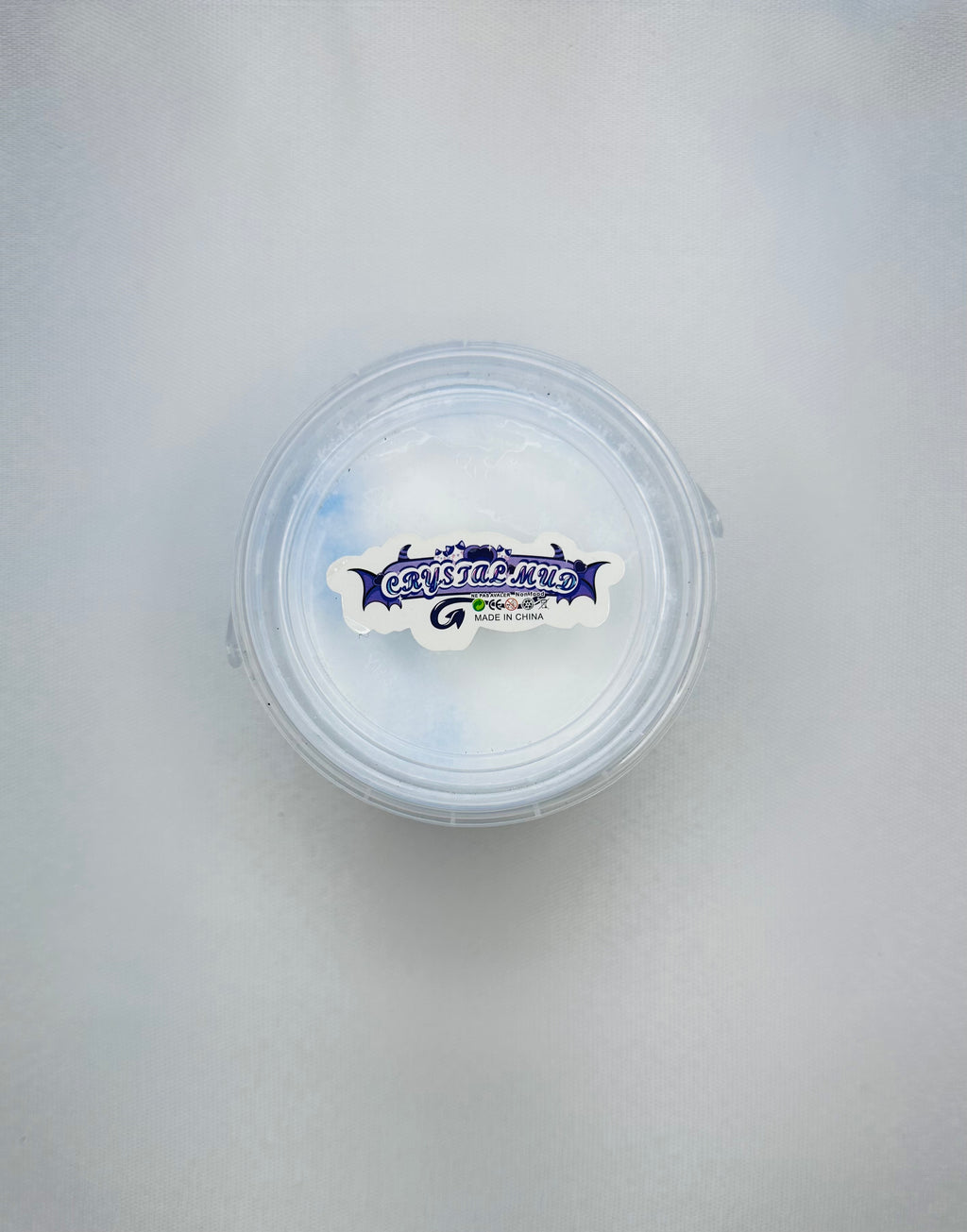 Slime pot bleu et blanc