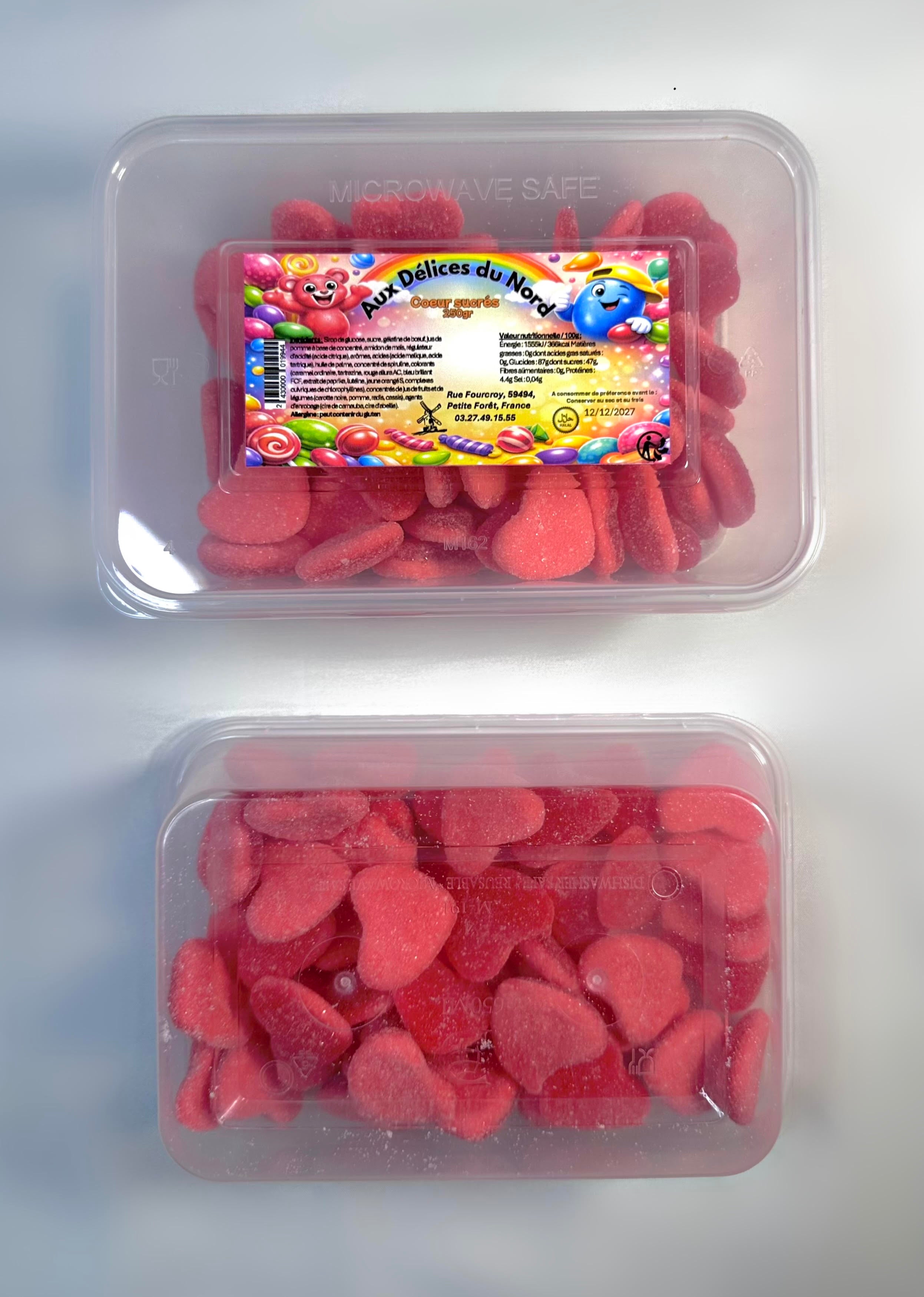 Barquette coeur sucré
